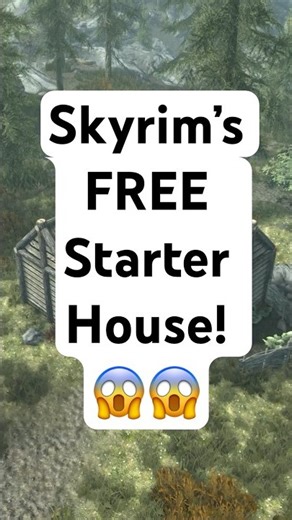Skyrim’s FREE starter house! #skyrim #skyrimanniversary #elderscrolls #shorts