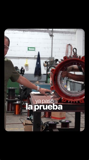 Preparación del núcleo del motor para prueba magnética
