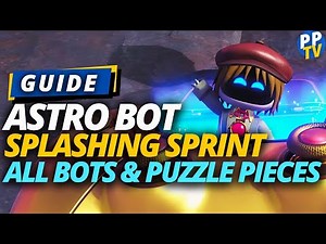 Guide: Astro Bot Splashing Sprint - How To Beat The Level And Save The Bot [Full Level Playthrough]