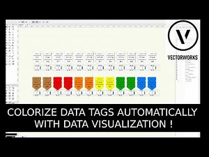 Apply Data Visualization / Colorize Data Tags in Vectorworks !