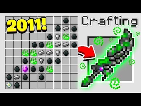 HOW TO CRAFT the WORLD'S OLDEST MINECRAFT SWORD! (Minecraft 1.13 Crafting Recipe)
