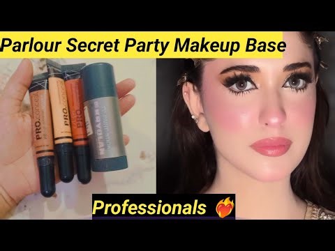 Professional Party Makeup Base Step by Step for Beginners / Parlour Secret Makeup Tips and Tricks