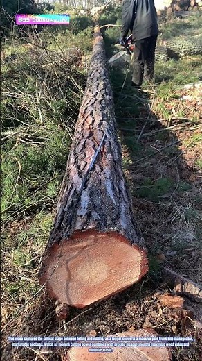 Timber Precision: How a Chainsaw and Diameter Tape Transform Felled Trees into Lumber