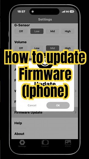 How to Update Firmware (iPhone)