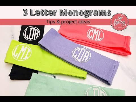 How to Create 3 Letter Circle Monograms
