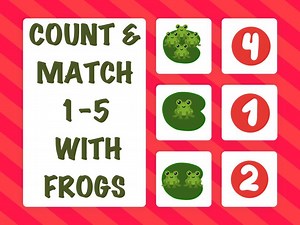 Count & Match 1-5 With Frogs (EN UK)
