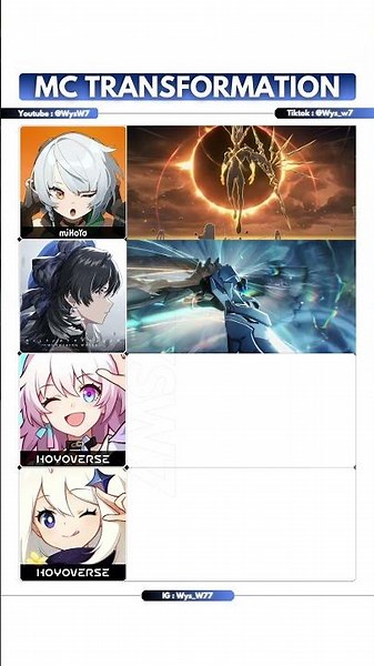 MC Transformation🔥🔥 #wuwa #hsr #zzz #genshinimpact #genshinmemes #memes