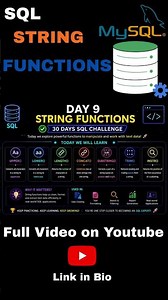 🚀 **SQL String Functions made simple!** 🔥