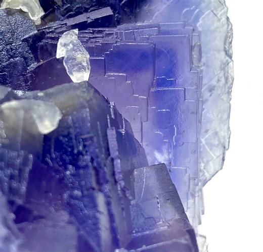 337 Gram Unique Natural Blue Phantom Cubic FLUORITE With CALCITE Specimen From PAKISTAN Mineral Collectors/display Specimen - Etsy