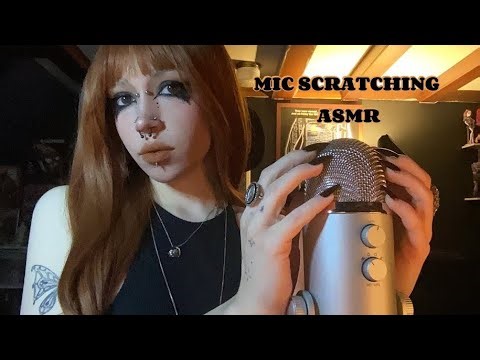 Mic Scratching With Long Nails ASMR | Mic Tapping, Rambling, Whispering