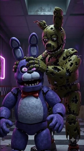 Freddy vs. Foxy vs. Springtrap! CRAZY Fight 😱 #fnafshorts