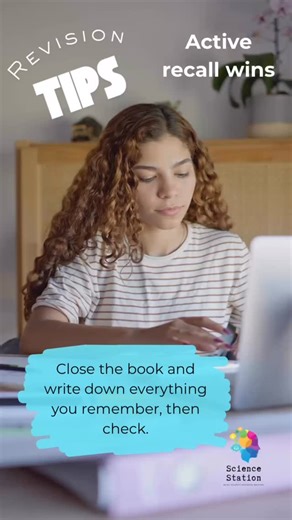🧠 Think you know it? Prove it! Close your book, write down everything you remember, then check what you missed. That’s how you turn notes into knowledge 💪 #gcse #gcse2026 #revisiontips #activerecall #studysmart #gcserevision #studymotivation #examprep #studywithme #mocks ✨ Follow @sciencestationuk for more GCSE revision hacks that actually work! | Science Station