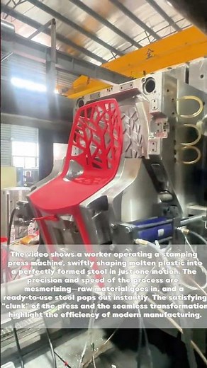 Factory Magic: How Plastic Stools Are Made in Seconds