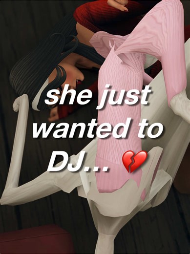 she just wanted to DJ… 💔 Y•uTube: solitasims #TheSims4 #Sims4 #solitasims