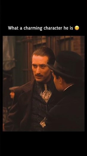 What a charming character he is ☺️… Robert Deniro as Young Vito Corleone || 🎥: Godfather 2