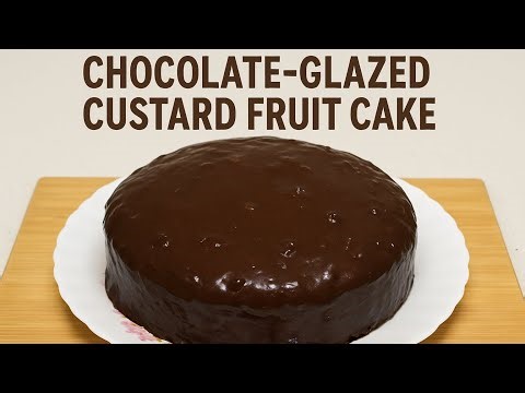 The Most Unique Chocolate Glaze Fruit Cake You’ll Ever Try! 🍫🍓✨”