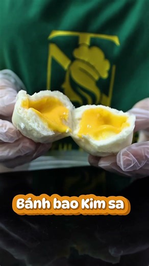 Bánh bao kim sa (lava, trứng chảy) #banhbao