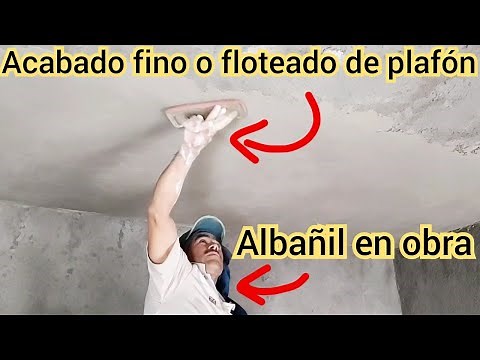 Finishing a concrete ceiling or roof, How to finish or float a ceiling. Masonry.