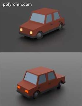 How to Make a Low Poly Car in Blender #blender3d #blendertutorial #3dmodeling