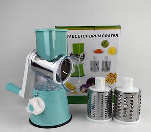 [Hot Item] Tabletop Drum Shredder Food Processing Manual Vegetable Shredder Potato Shredder Manual Shredder for Vegetable Hand Shredder Potato Slicer Shredder