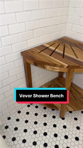 Solid Teakwood Shower Bench for Comfortable Shaving