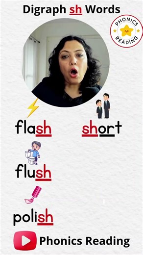 Digraph Sh Words Reading Practice with Phonics | Learn to Read with Phonics