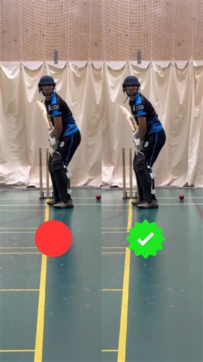 Saj Mahmood Cricket Academy | Cricket Coaching on Instagram: "Hitting over extra cover secret ⬇️⬇️⬇️ Left Video: The batter is trying to hit over extra cover from his normal stance position which doesn’t give him any room. He stands still and is forced to have a bat bath which is curved from inside out, resulting in poor connection of the ball and bad execution of the shot. Right Video: If you watch carefully, the batter here takes a small step to the leg side, which gives him a little more room