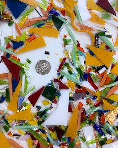96 COE Fusible Scrap Glass, Opaque & Transparent Mix, 1 Pound - Etsy