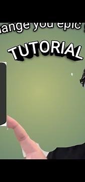 how to change your epic games user name Tutorial