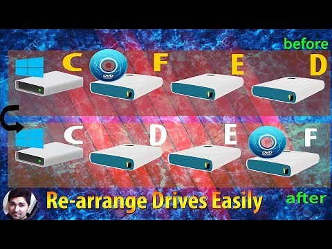 Re-arrange/Sort Hard disk drives Easily | Hard drive partition sort in Windows 10