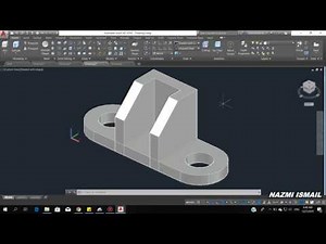 #024 I AutoCAD: 3D Modeling for Holding Bracket I Nazmi Ismail