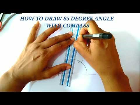 Constructing an 85 degree angle: compass tutorial
