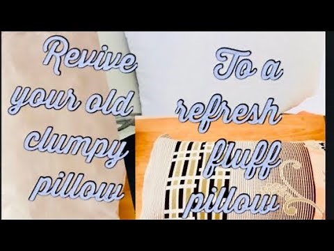 DIY how to Revive your old pillows | easy way to fluff your pillows at home