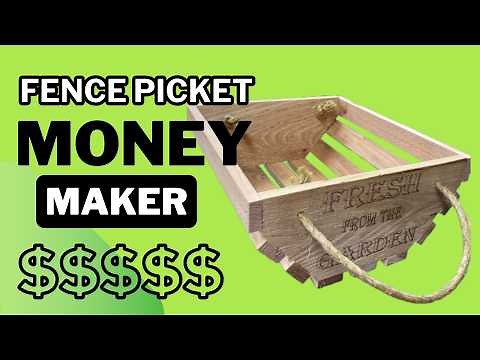 Spring Woodworking project that ACTUALLY SELLS! Fence picket project - great for Mother’s Day