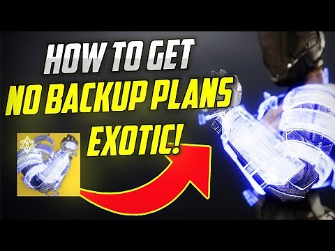 How To Get No Backup Plans (NEW TITAN EXOTIC) | Destiny 2 Season Of The Lost
