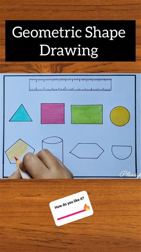 Geometric Shapes Drawing #geometry#drawing #art #easytodraw #shapes #mathematics
