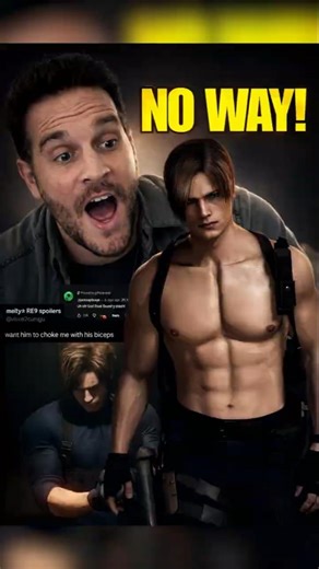 RE9 Actor Reacts to Fans' THIRSTIEST Leon Comments #residentevil #leonskennedy #residentevilrequiem