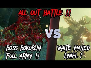 BOSS BOKOBLIN FULL ARMY !! VS WHITE MANED LYNEL !! (The Legend of Zelda: Tears of the Kingdom)