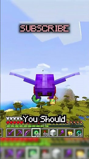 Minecraft, but taking damage drops OP items... 💎🦘 #shorts