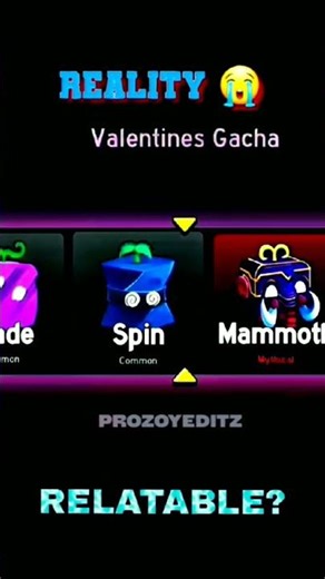 My expectations 🤯 vs My luck 😒 in blox fruit gacha #bloxfruits