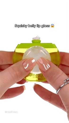 Ronnibears | Makeup Content Creator on Instagram: "Squishy belly just like mine  @troublemakermakeup ️ Trouble Maker Bubble Trouble Lip Gloss in Elijah #squishy #lipgloss #troublemaker #newmakeup #makeupasmr #makeupfinds #funmakeup #fyp #reels"