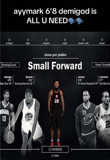 NBA 2K17: 6'8