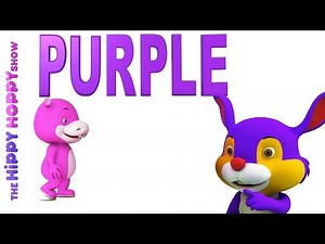 Color Purple Original Colors and Shapes Song For Children | Hippy Hoppy Show