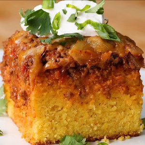 Totally making this savoury poke cake for my next birthday 😋 RECIPE: https://tasty.co/recipe/chili-cheese-corn-bread-poke-cake | Tasty UK