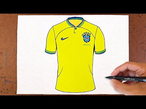 Como Desenhar a Camisa do Brasil da Copa do Mundo Catar 2022