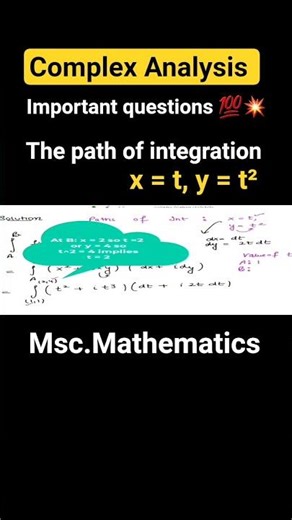 Complex Integration Questions #mscmathematics #mathematics #trending #shorts #complexanalysis