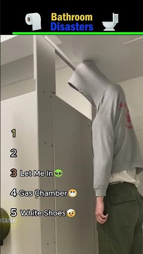Top 5 Funny Bathroom Pranks Ranked #funnyclips#shorts