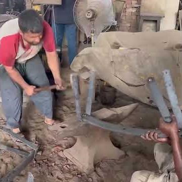 Truck Leaf Spring Manufacturing & Leveling Process | Heavy Vehicle Suspension Work