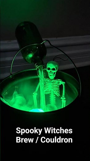Spooky Witches Brew / Couldron Halloween decoration! 💀