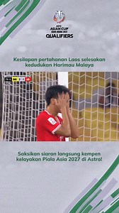 Salah faham di antara pertahanan dan penjaga gol Laos memberi gol keempat buat Harimau Malaya. #ACQ2027 #MASLAO | Astro Arena